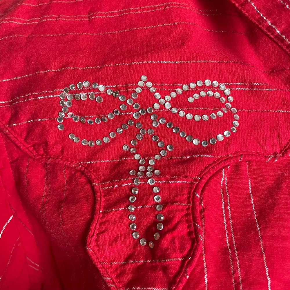 Rough Rider Rhinestone Button Down Size L - Picture 6 of 12